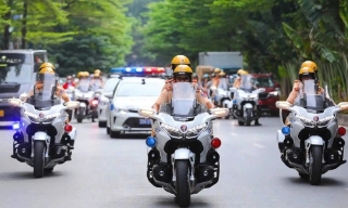 Phân luồng giao thông phục vụ Lễ mở ký Công ước Hà Nội
